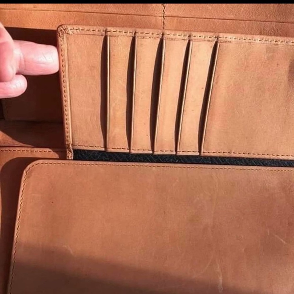 Imogene Will Leather Goods Checkbook Wallet/Clutch